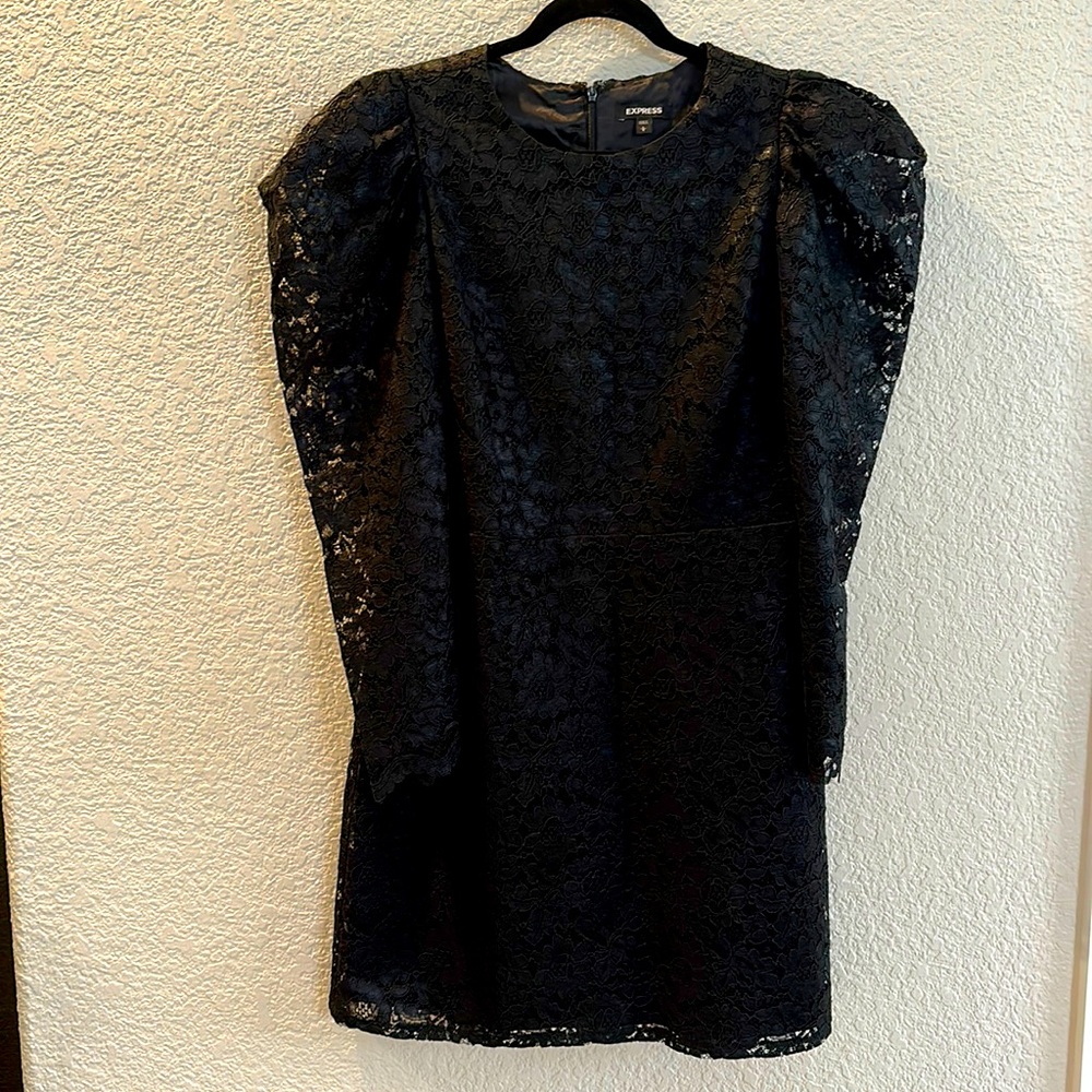 Express size large, black dress.